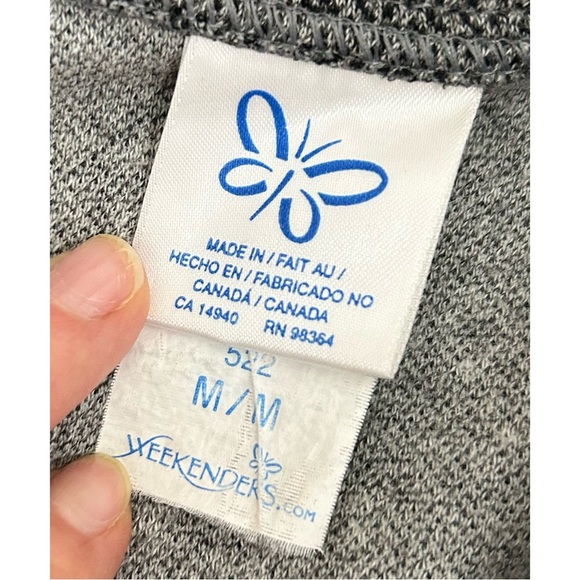 Weekenders Canada Vintage Gray & Black Blazer Jacket, Size Medium - Picture 10 of 10